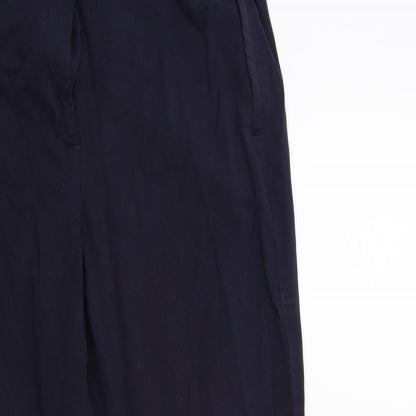 Womens UK Size 14 Marks and Spencer Regular Fit  Blue Trousers