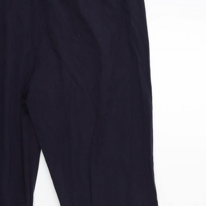 Womens UK Size 14 Marks and Spencer Regular Fit  Blue Trousers