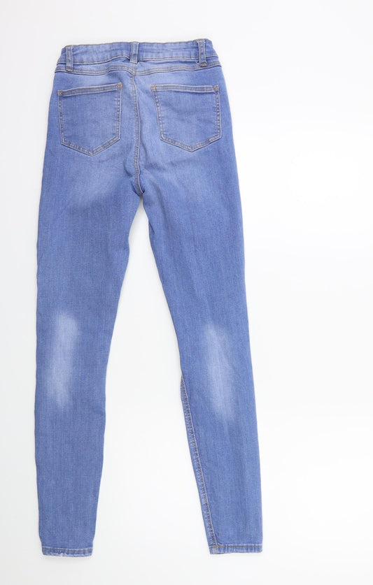 Denim & Co. Womens Blue  Denim Skinny Jeans Size 8 L26 in