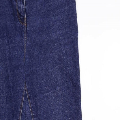 Womens UK Size 8 Papaya Regular Fit Skinny Blue Jeans