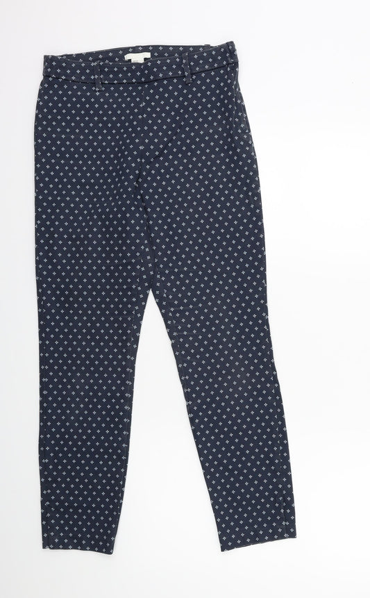 Womens UK Size 10 H&M Regular Fit  Blue Trousers