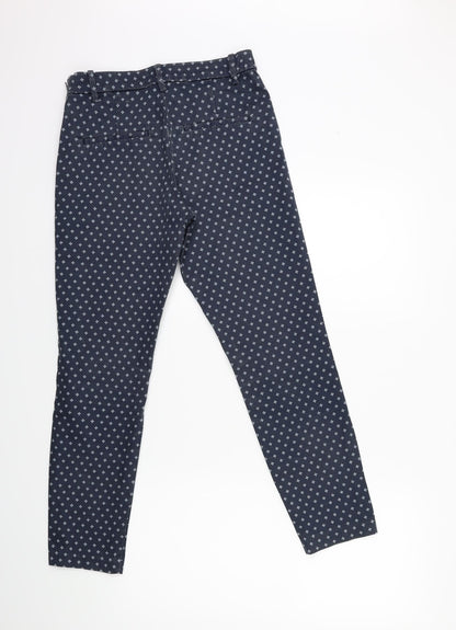 Womens UK Size 10 H&M Regular Fit  Blue Trousers