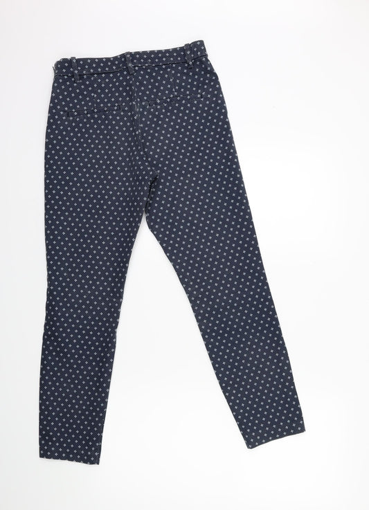 Womens UK Size 10 H&M Regular Fit  Blue Trousers