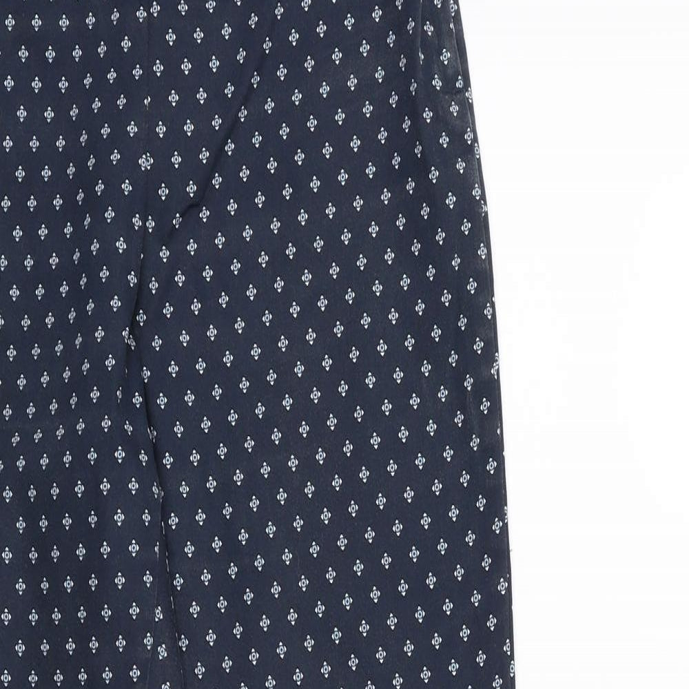 Womens UK Size 10 H&M Regular Fit  Blue Trousers