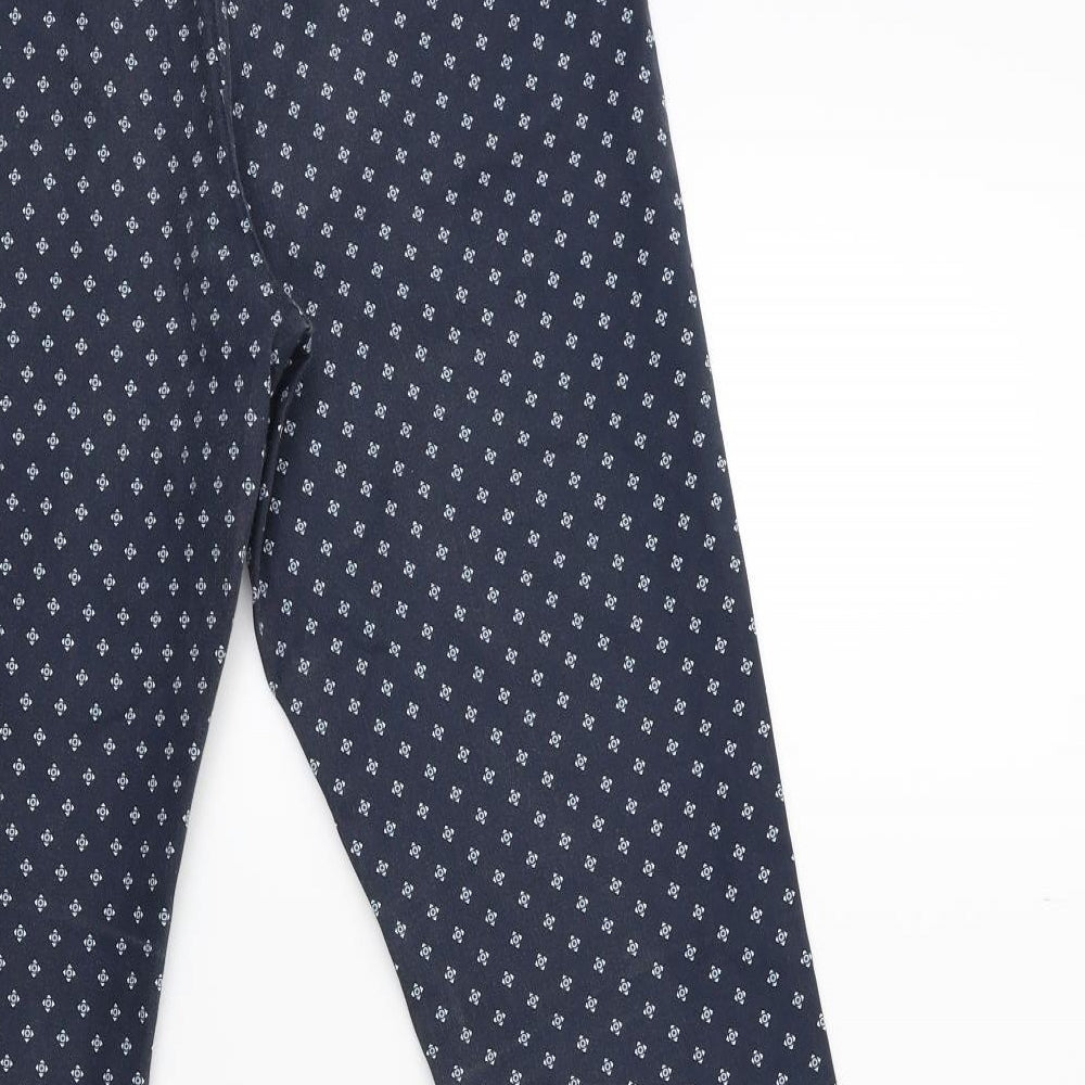 Womens UK Size 10 H&M Regular Fit  Blue Trousers