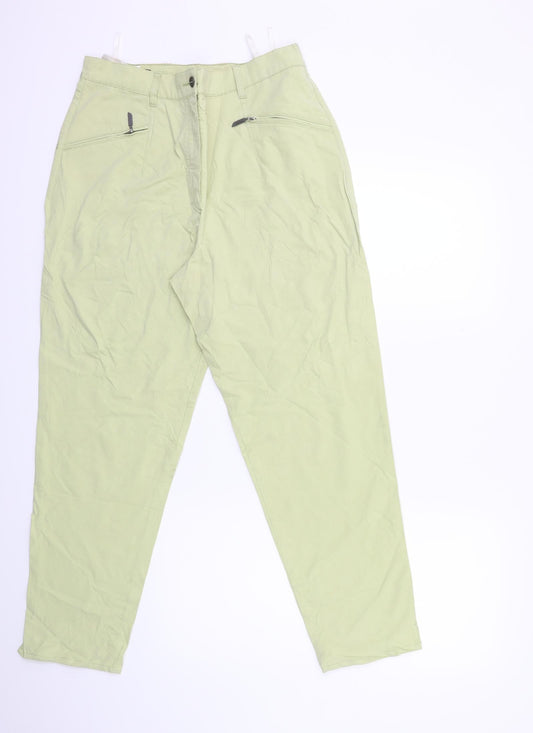 Womens UK Size 16 Zaffiri Regular Fit  Green Trousers