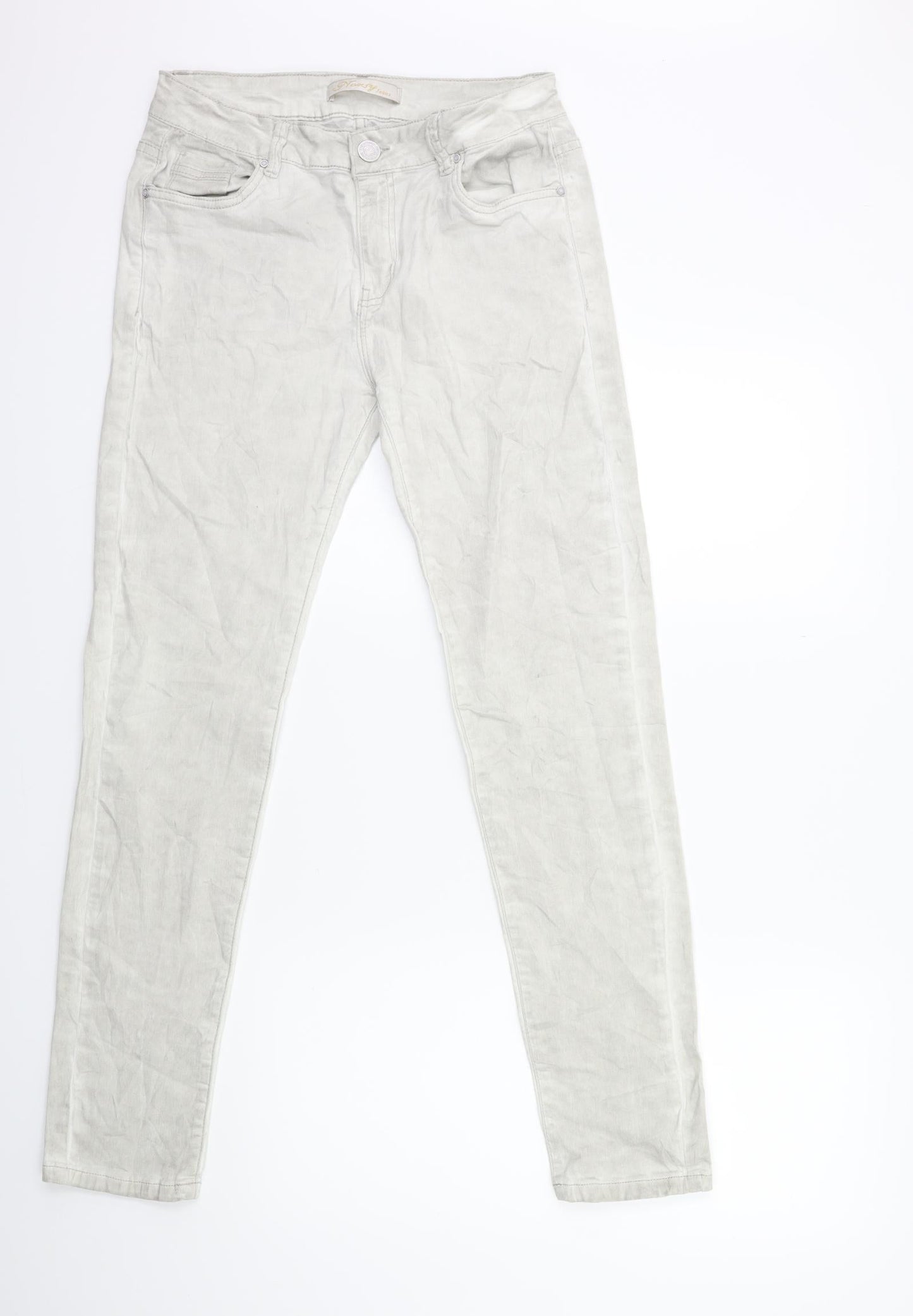 noxy Womens Grey  Denim Skinny Jeans Size 14 L30 in