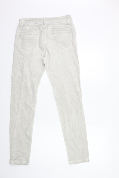 noxy Womens Grey  Denim Skinny Jeans Size 14 L30 in
