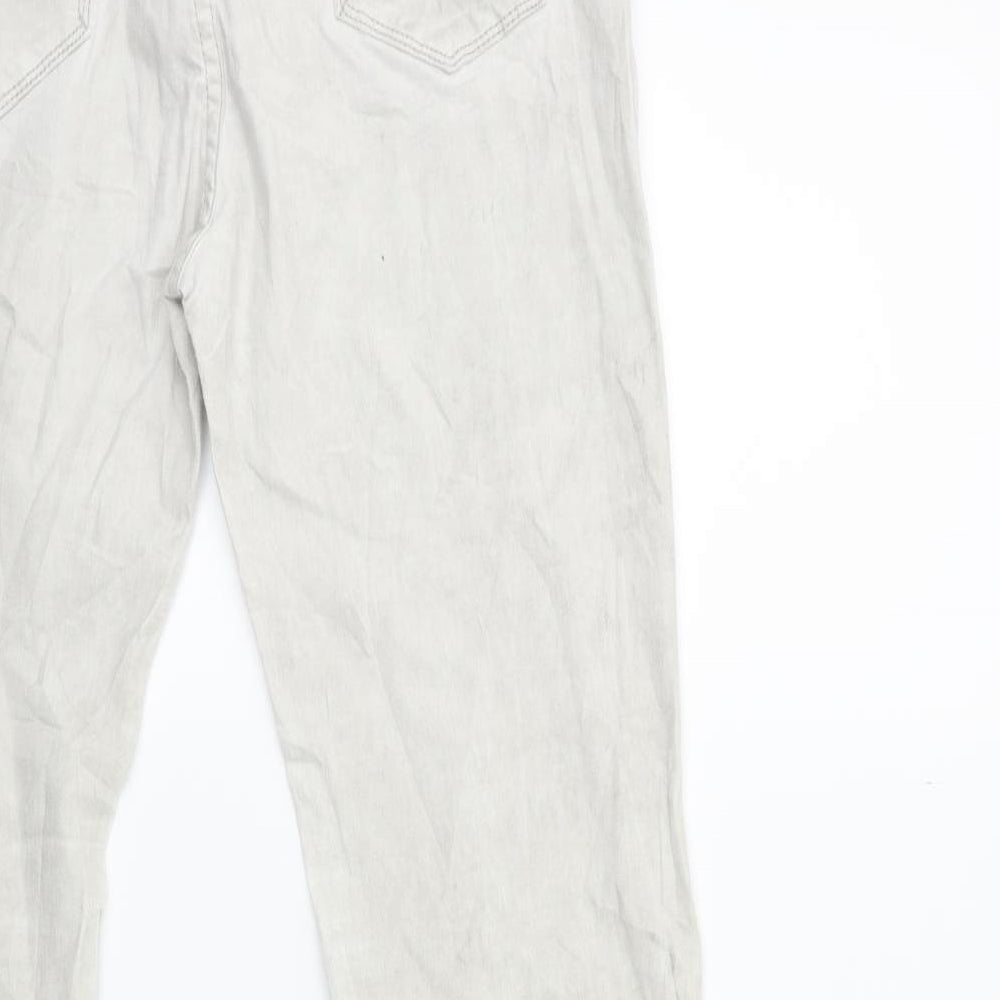 noxy Womens Grey  Denim Skinny Jeans Size 14 L30 in