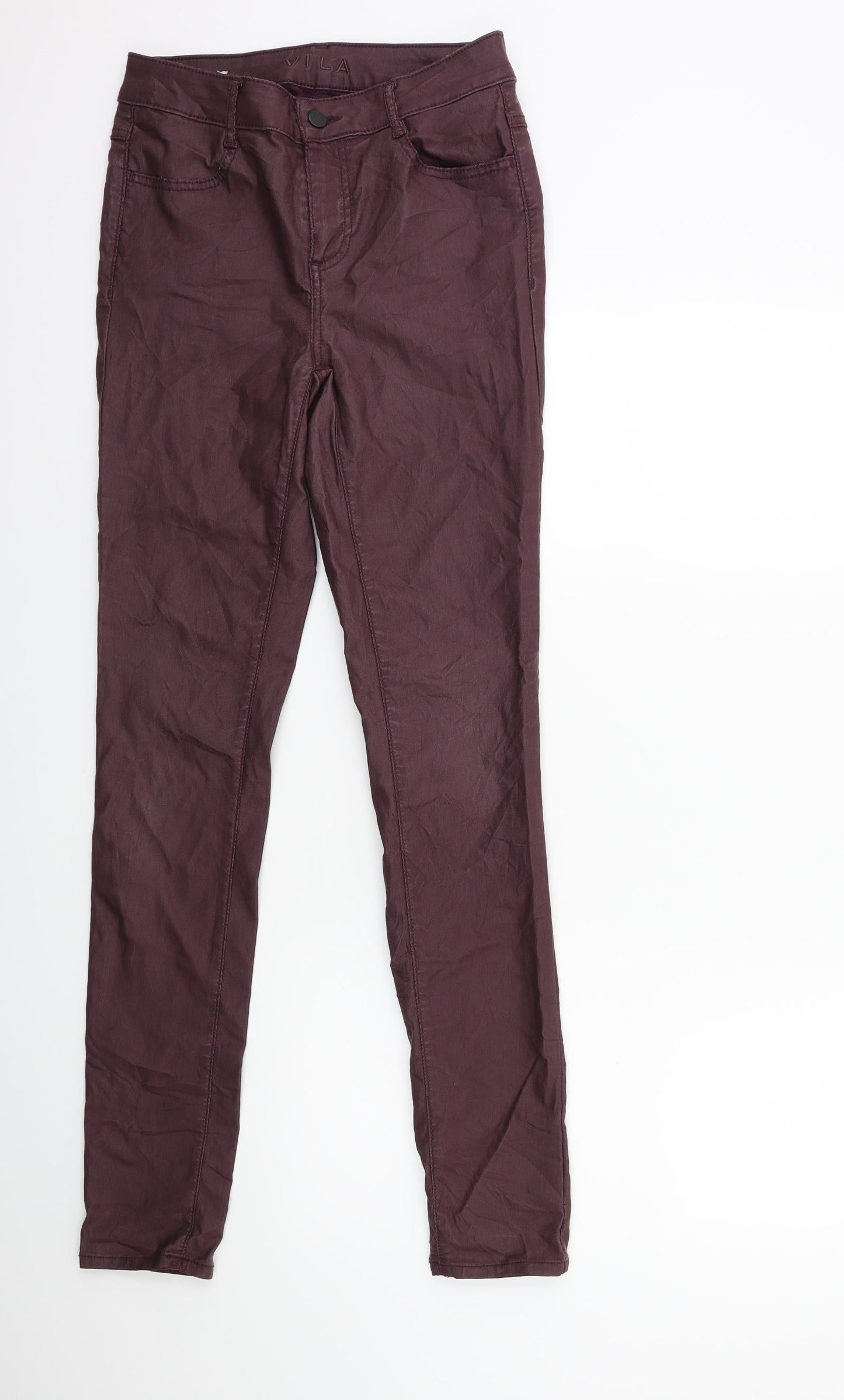 Womens UK Size M villa Regular Fit Skinny Brown Jeans