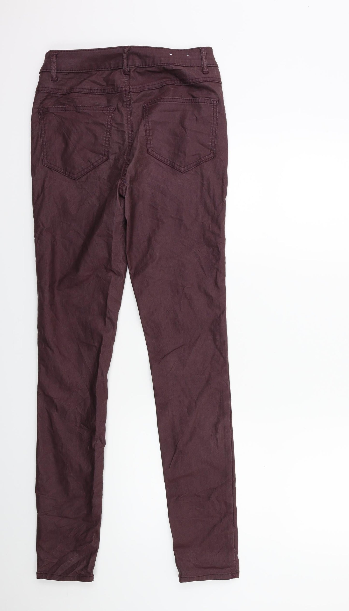 Womens UK Size M villa Regular Fit Skinny Brown Jeans