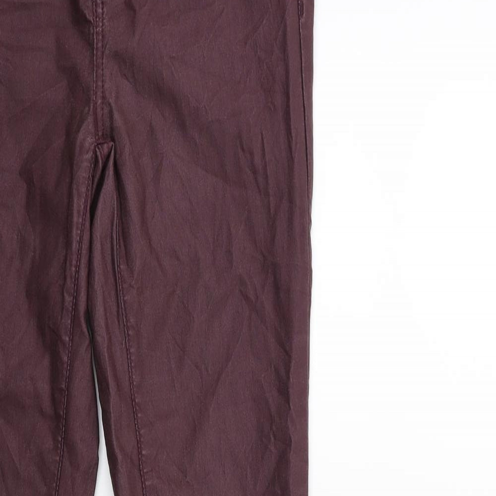 Womens UK Size M villa Regular Fit Skinny Brown Jeans