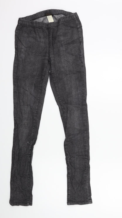Womens UK Size S Pieces Regular Fit Jegging Black Jeans
