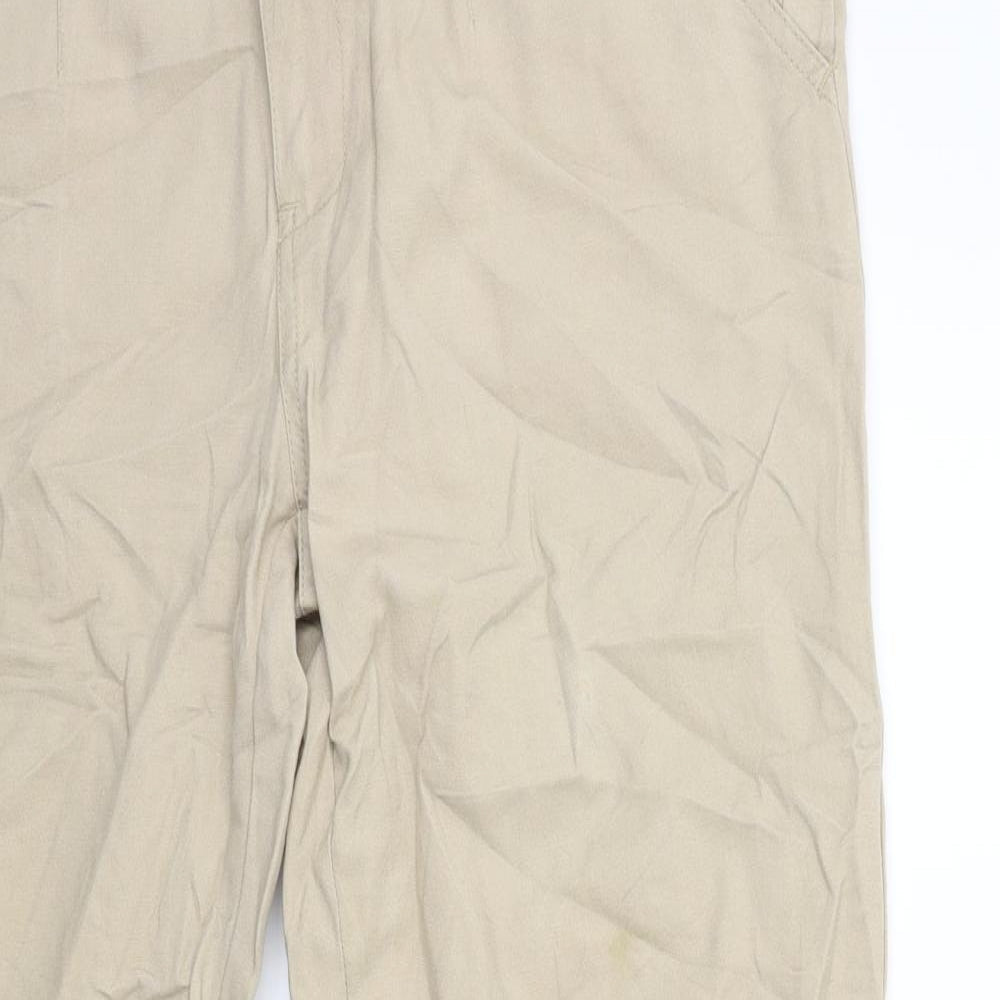 Saint Tropez Clothing Womens Beige   Chino Trousers Size 12 L28 in