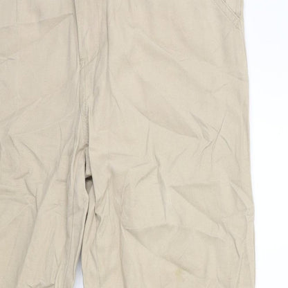Saint Tropez Clothing Womens Beige   Chino Trousers Size 12 L28 in