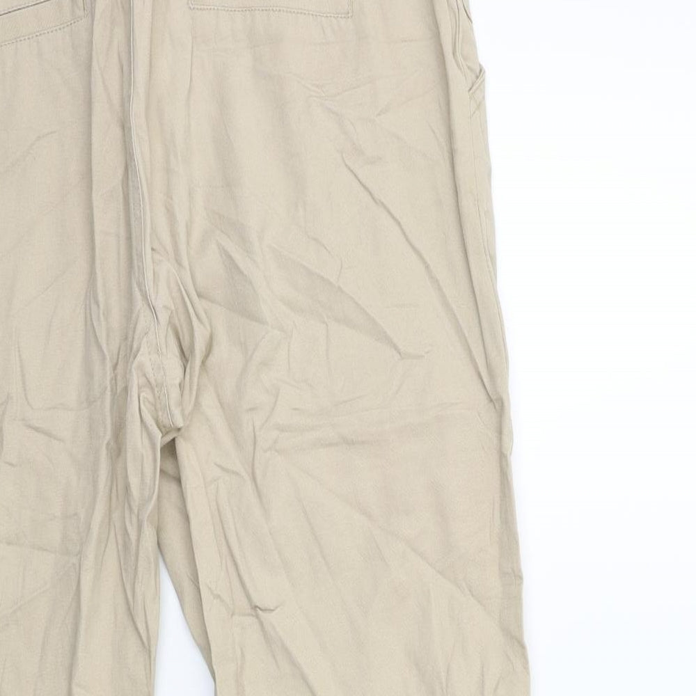 Saint Tropez Clothing Womens Beige   Chino Trousers Size 12 L28 in