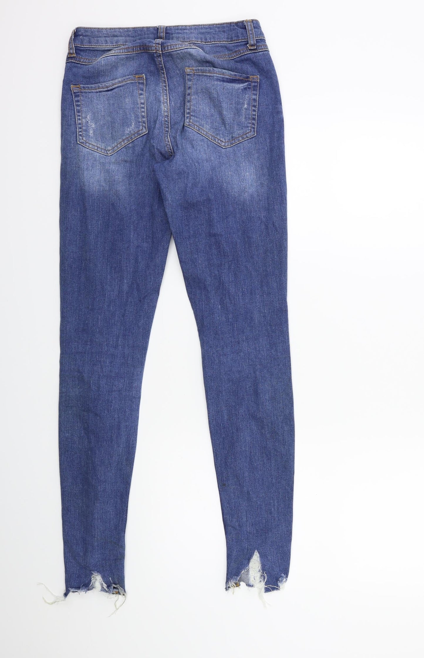 Denim & Co. Womens Beige  Denim Skinny Jeans Size 8 L30 in