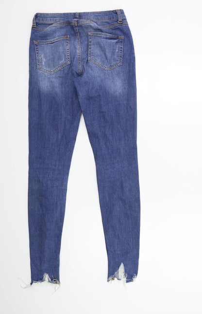 Denim & Co. Womens Beige  Denim Skinny Jeans Size 8 L30 in