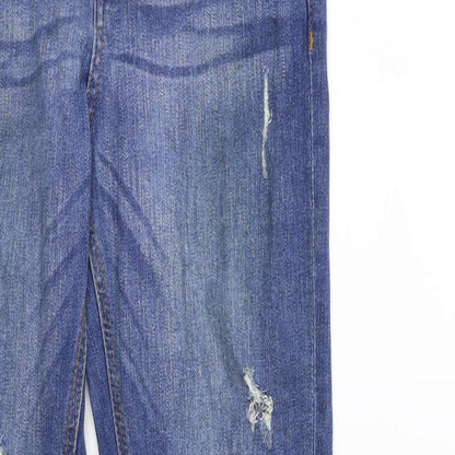 Denim & Co. Womens Beige  Denim Skinny Jeans Size 8 L30 in