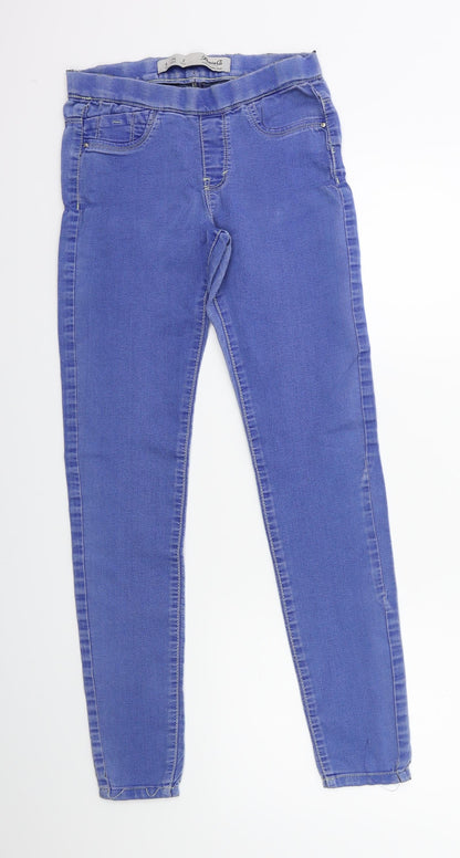 Denim & Co. Womens Blue  Denim Jegging Jeans Size 6 L28 in