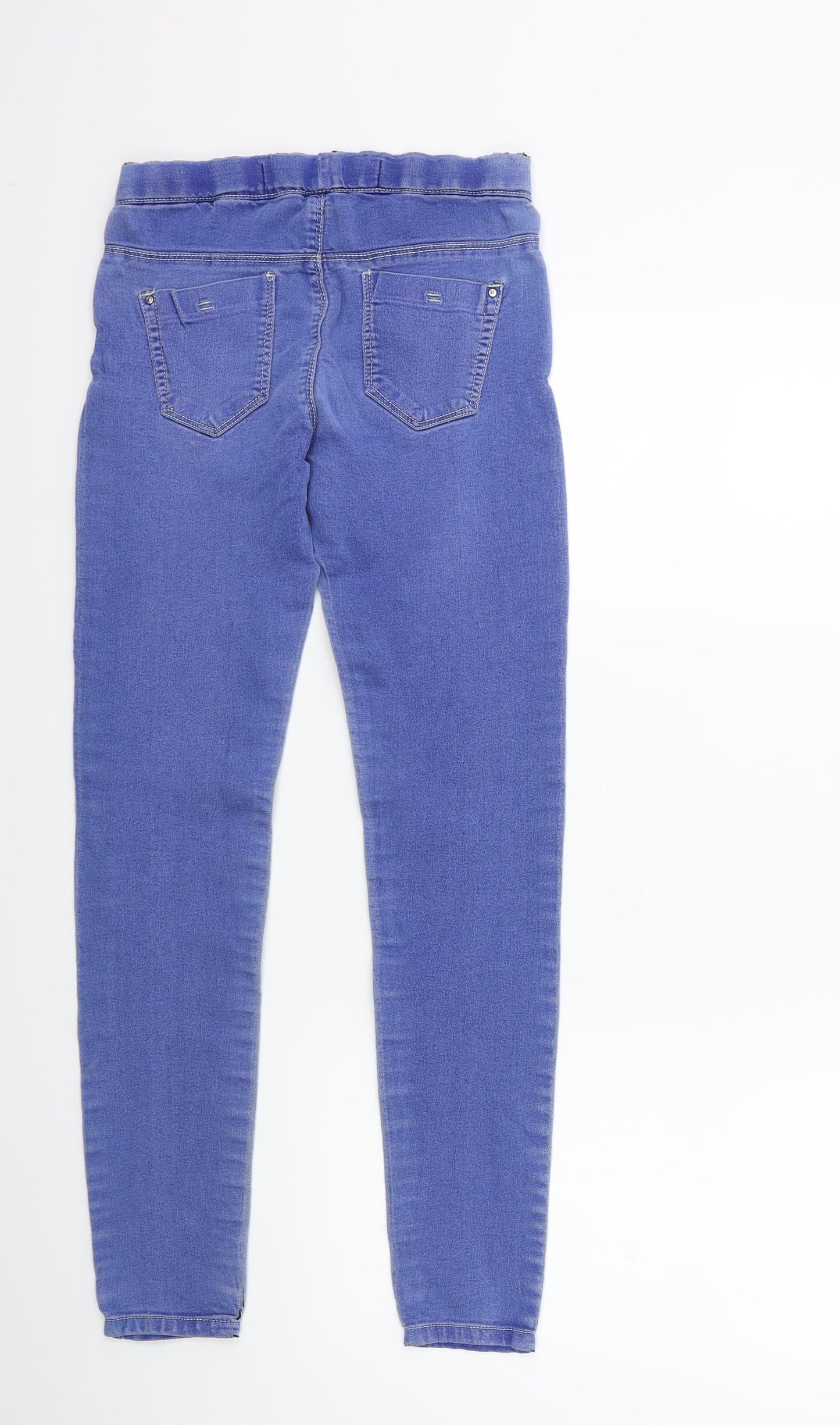 Denim & Co. Womens Blue  Denim Jegging Jeans Size 6 L28 in