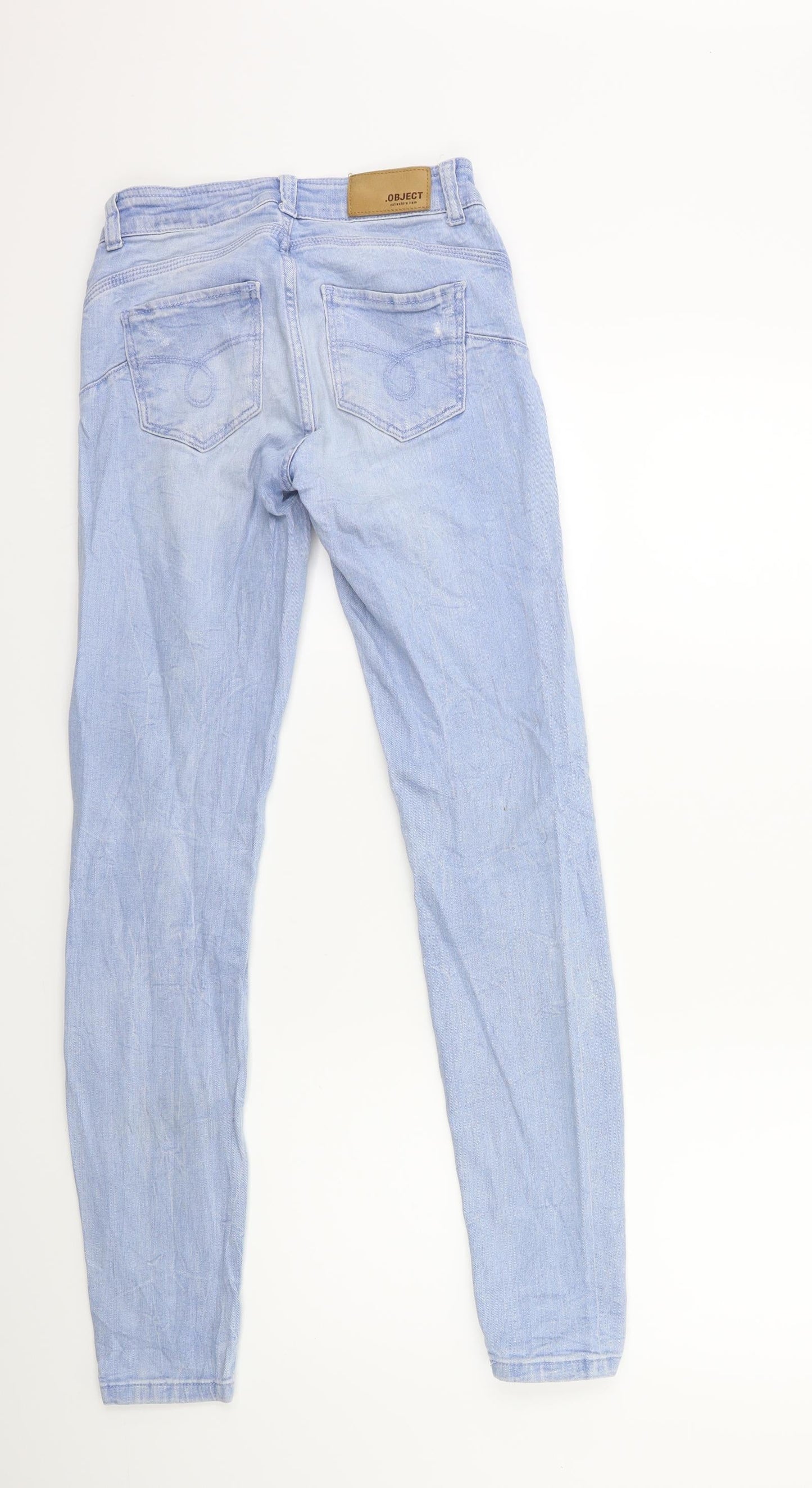 Object Womens Blue  Denim Skinny Jeans Size 26 in L30 in