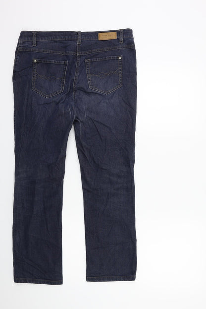 Gerry Weber Womens Blue  Denim Straight Jeans Size 32 in L26 in