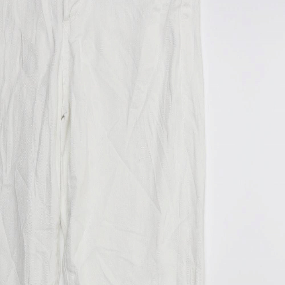 cOFh Womens White  Denim Skinny Jeans Size 28 in L30 in