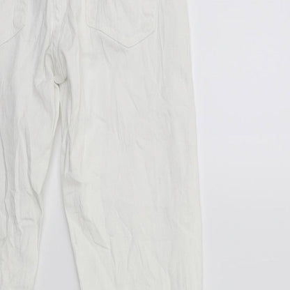 cOFh Womens White  Denim Skinny Jeans Size 28 in L30 in