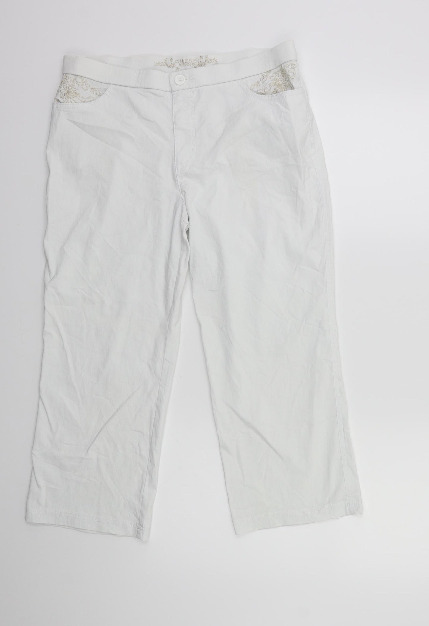 chess studio Womens White   Cargo Trousers Size 32 in L23 in