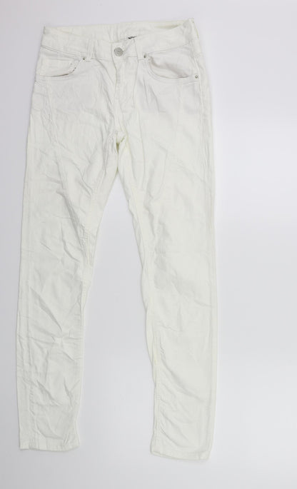 HALLHU' Womens White  Denim Skinny Jeans Size 28 in L29 in