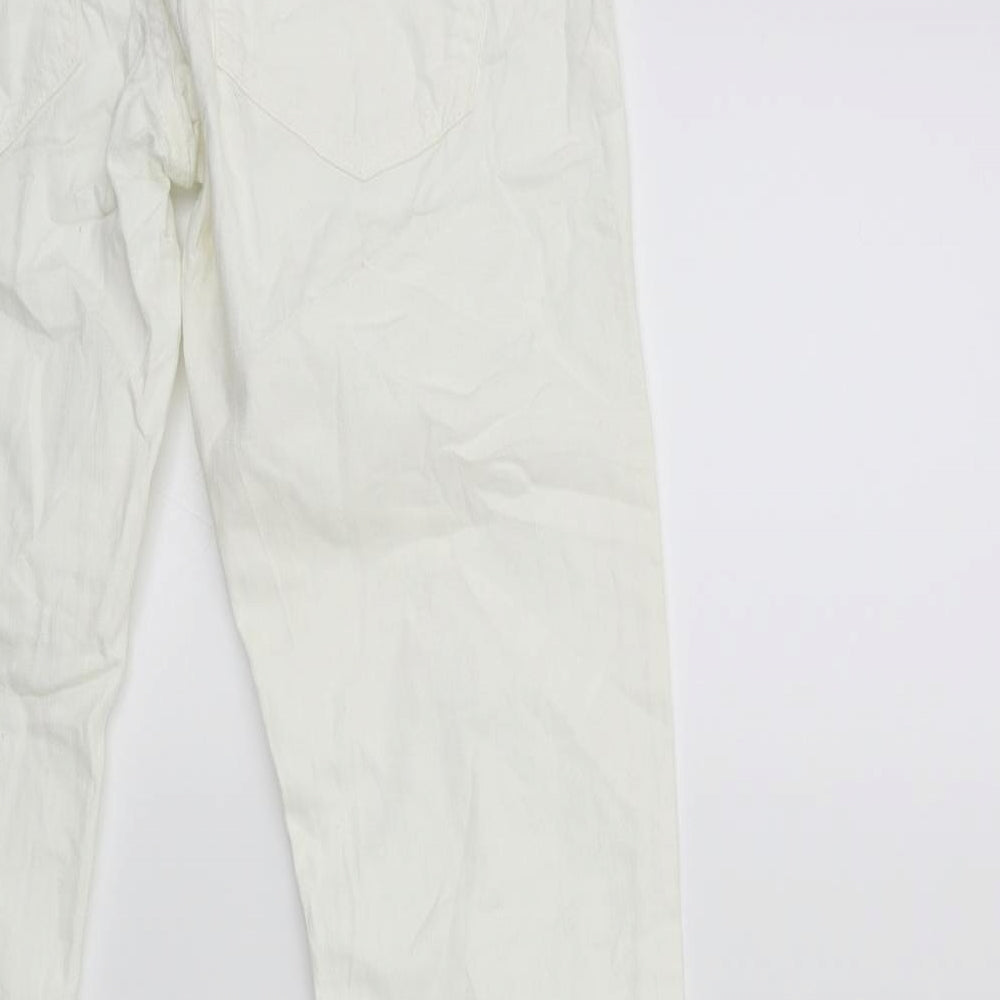 HALLHU' Womens White  Denim Skinny Jeans Size 28 in L29 in