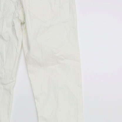 HALLHU' Womens White  Denim Skinny Jeans Size 28 in L29 in