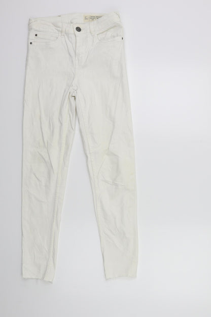 ESMARA Womens White  Denim Skinny Jeans Size 8 L28 in