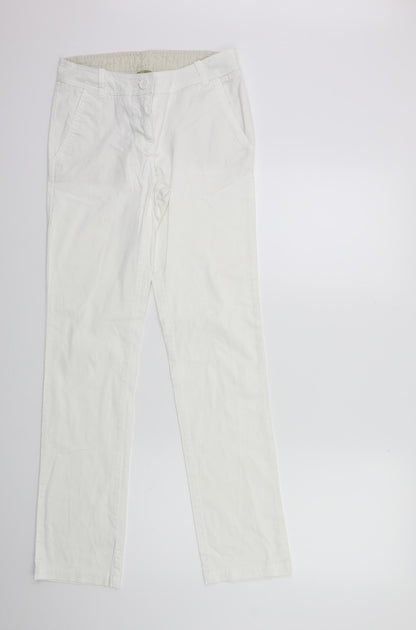 TU Womens White   Trousers  Size 8 L30 in