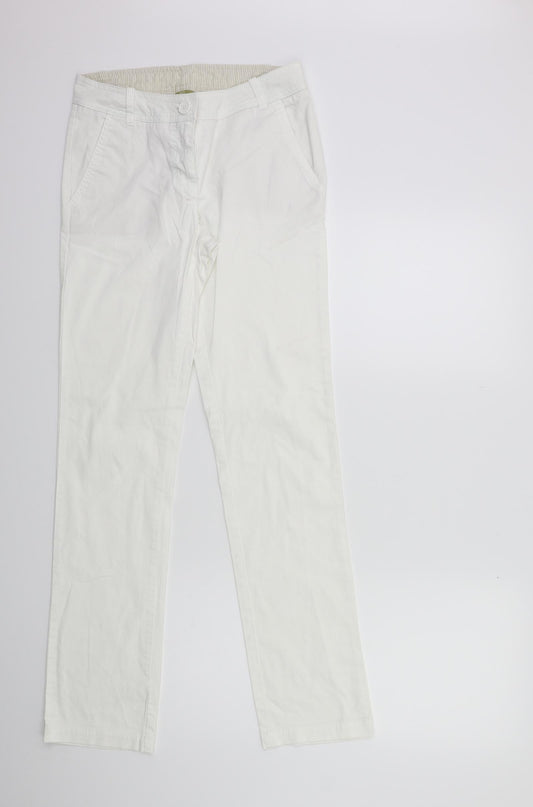TU Womens White   Trousers  Size 8 L30 in