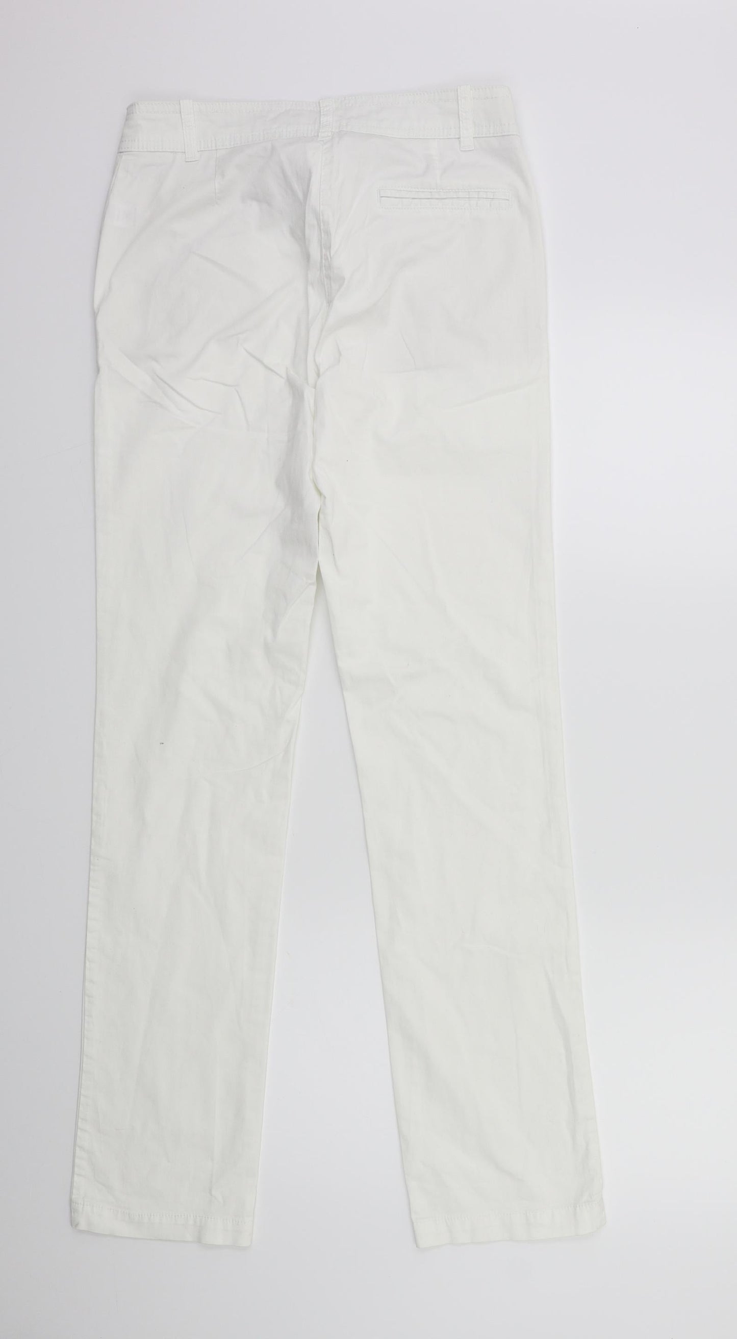 TU Womens White   Trousers  Size 8 L30 in
