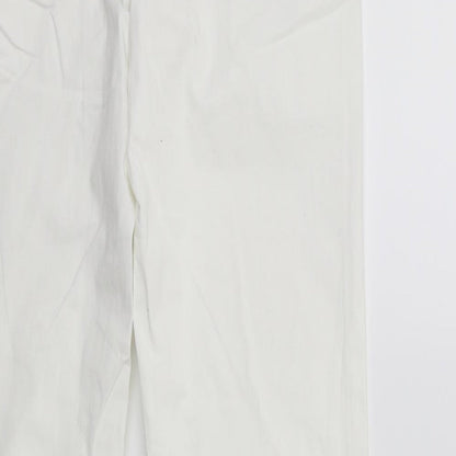 TU Womens White   Trousers  Size 8 L30 in