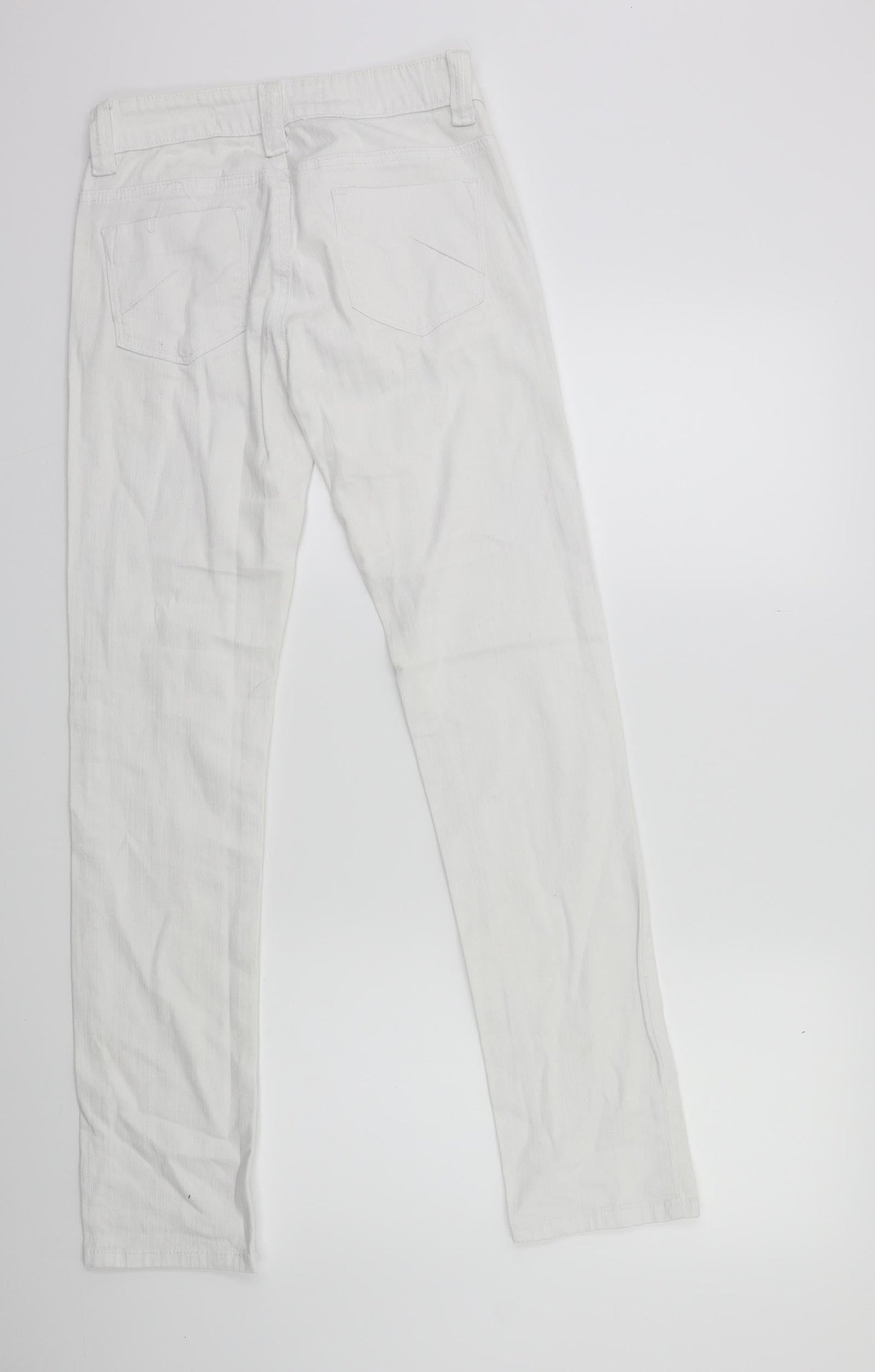 Denim 365 Womens White  Denim Skinny Jeans Size 8 L30 in