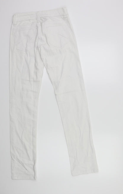 Denim 365 Womens White  Denim Skinny Jeans Size 8 L30 in