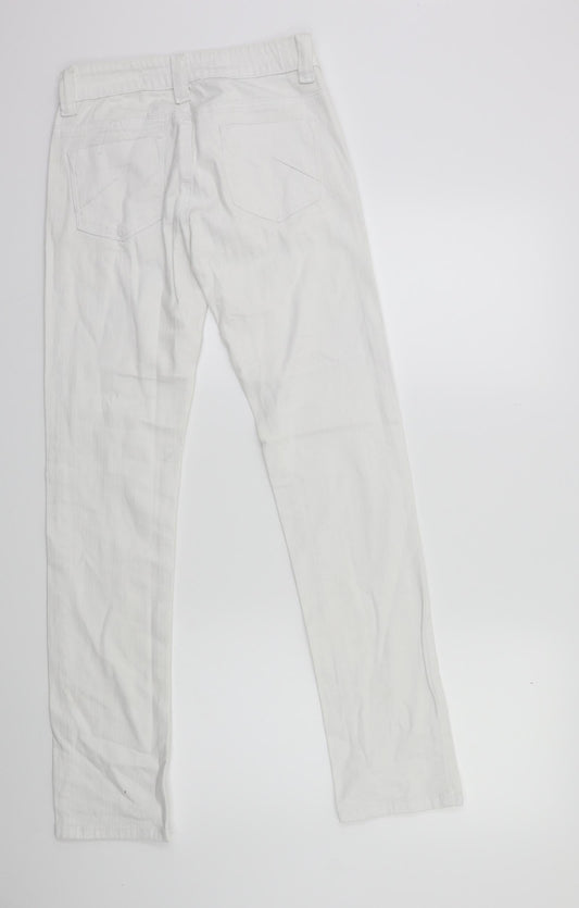 Denim 365 Womens White  Denim Skinny Jeans Size 8 L30 in