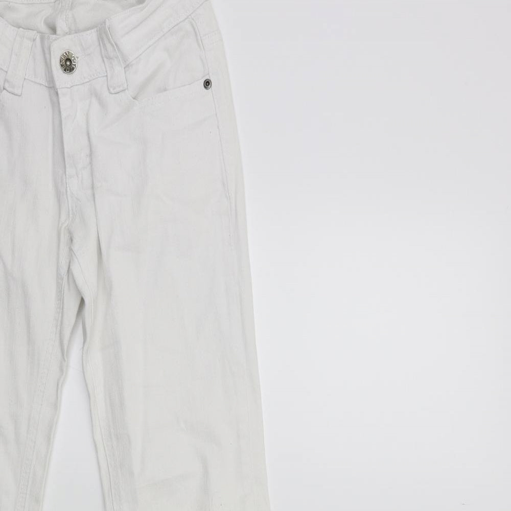 Denim 365 Womens White  Denim Skinny Jeans Size 8 L30 in