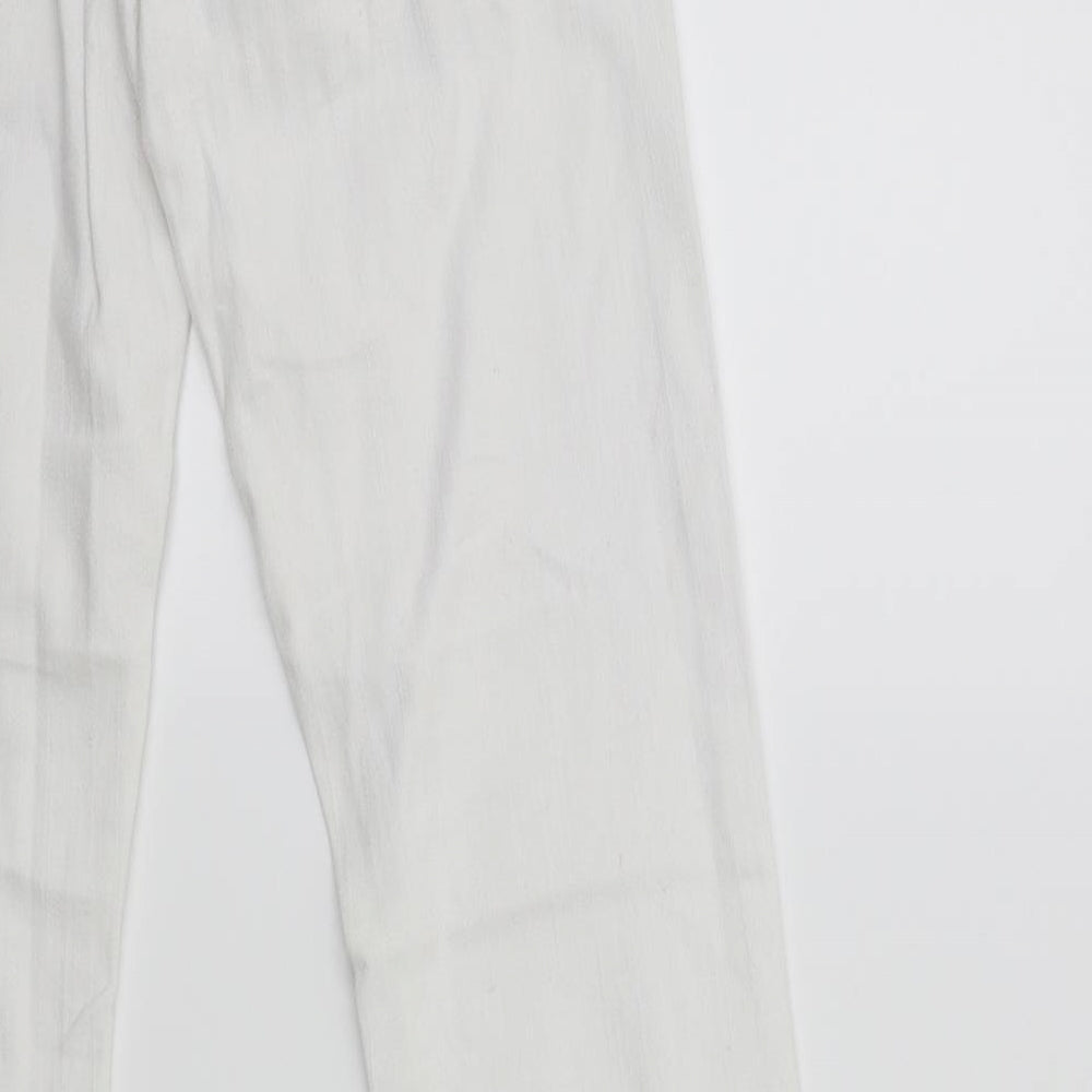 Denim 365 Womens White  Denim Skinny Jeans Size 8 L30 in