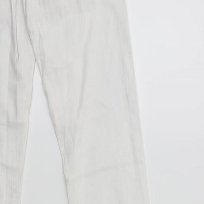 Denim 365 Womens White  Denim Skinny Jeans Size 8 L30 in
