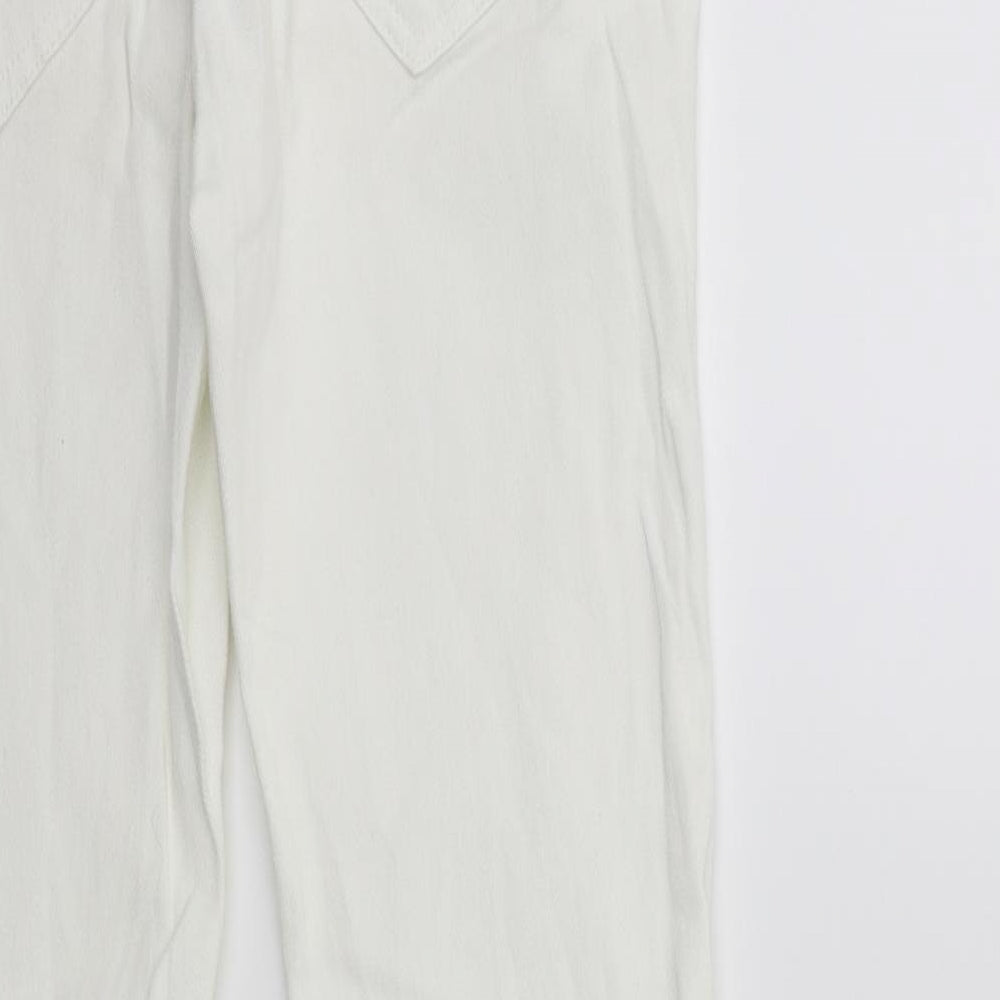 Denim & Co. Womens White  Denim Skinny Jeans Size 8 L29 in