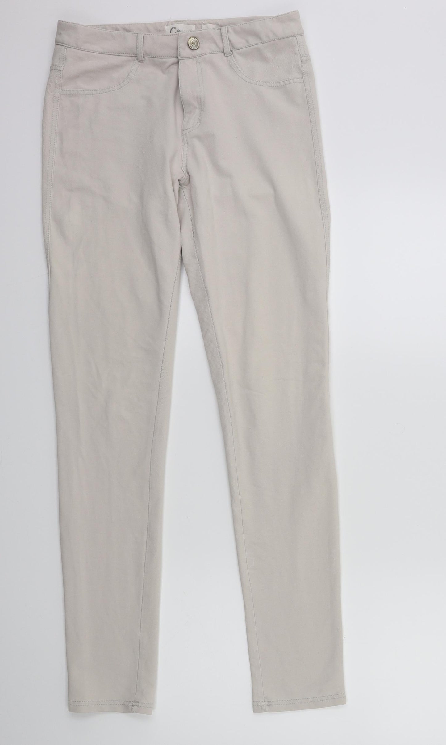Womens UK Size 10 C Denim Regular Fit Jegging Gold Jeans