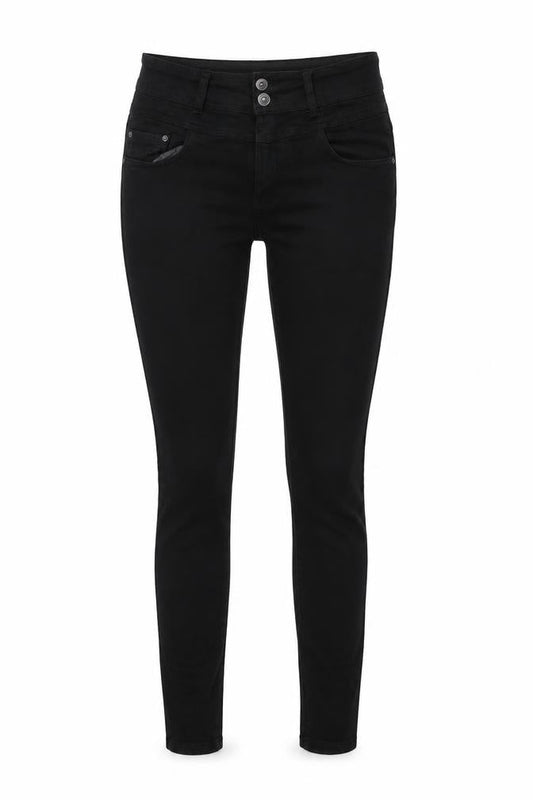 Womens UK Size 8 C&A Regular Fit Skinny Black Jeans