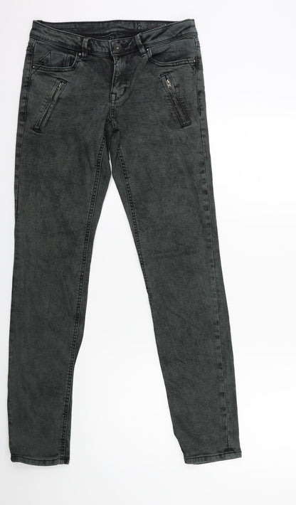 EDC Womens Green  Denim Skinny Jeans Size 28 in L30 in