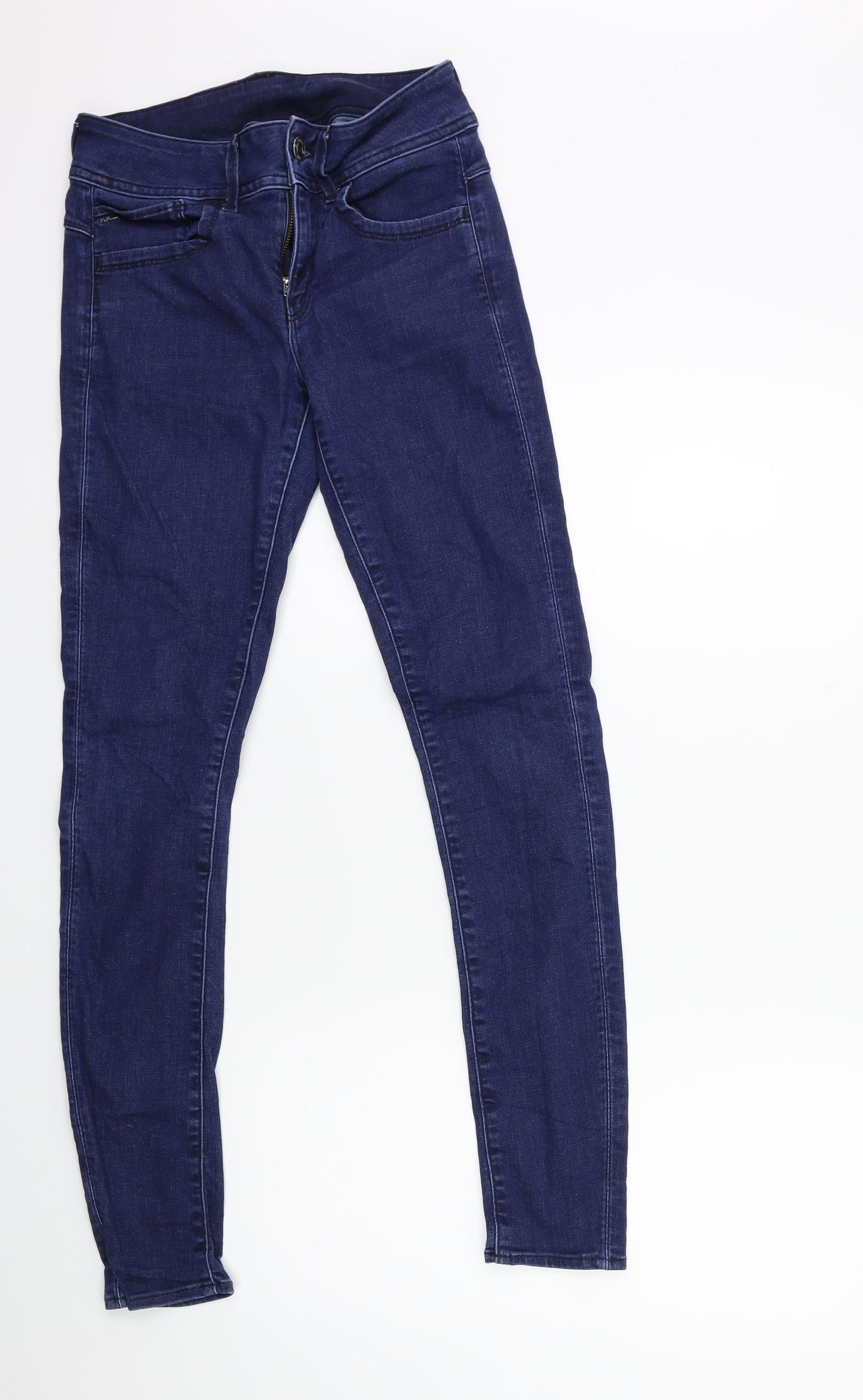 Womens UK Size 28 in Preworn Regular Fit Skinny Blue Jeans