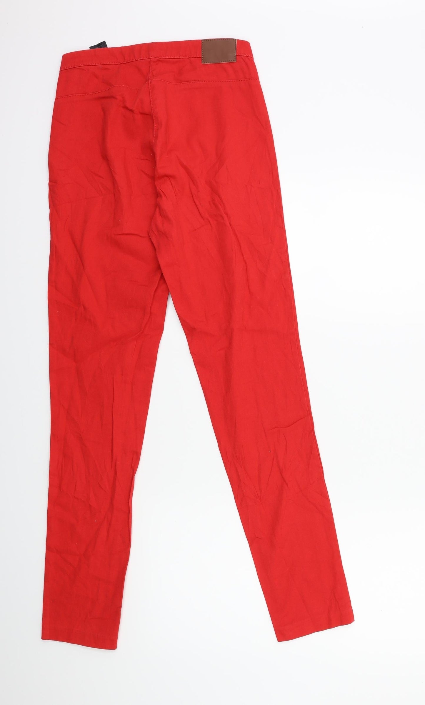 Womens UK Size 8 H&M Regular Fit Skinny Red Jeans